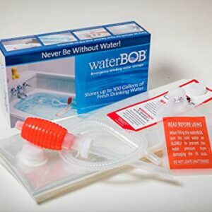 WaterBOB | Badewanne Notfall Wasser-Vorratsbehälter, Trinkwasserspeicher, Hurrikan überleben, BPA-frei (100 Gallonen) (1)